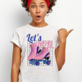  jaren '80 groovy Sakte Let's roll T-shirt