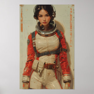  jaren 80 Japans Sci-Fi AV Magazine Hoesje Po Poster