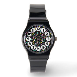 jaren '80 Memphis Stijl Horloge