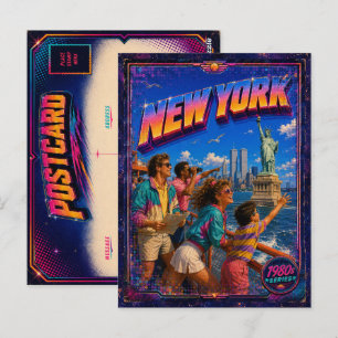 Jaren 80 New York Ansichtkaart 80s Retro Briefkaart
