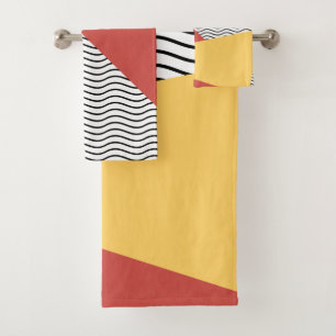 jaren '80 pop kunstpatroon bad handdoek