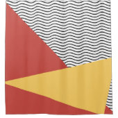 jaren '80 pop kunstpatroon douchegordijn (Voorkant)