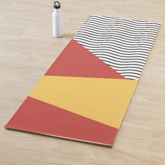 jaren '80 pop kunstpatroon yogamat (In situ)