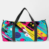 jaren '80 Retro geometrisch patroon Plunjezak (Achterkant)