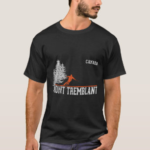 Jaren 80 stijl Mont Tremblant Can. Vintage skiën T-shirt