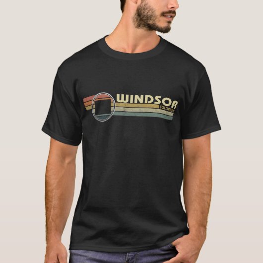 jaren 80 Style WINDSOR, CO T-shirt (Voorkant)