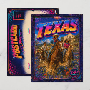 Jaren 80 Texas ansichtkaart 80s retro Briefkaart