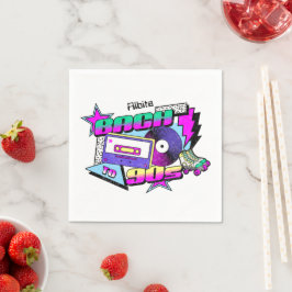 jaren '90 cassette vrijgezellenfeest servet