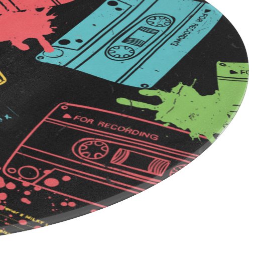 jaren '90 Stijl Cool Grunge Cassettes Snijplank (Hoek)