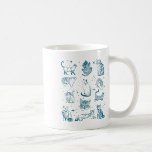 jaren '90 Tattoo Cat Retro Kitten Natuur Cat Lov Koffiemok