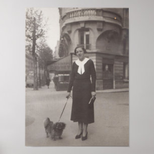 jaren dertig in het poster van Parijs