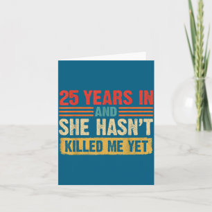 Jaren En 25-jarig Jubileum 25 Ze Heeft Niet Kaart