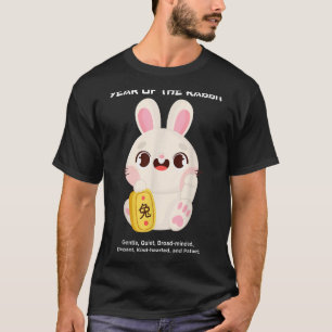 Jaren van de konijnenjongen Kinderen nieuwjaren T-shirt
