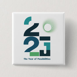 Jaren van mogelijkheden vierkante button 5,1 cm