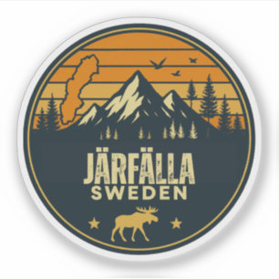 Järfälla, Zweden Sverige Sticker