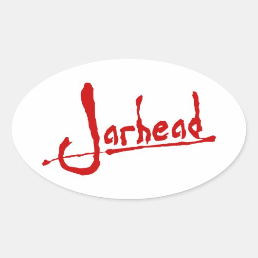 JARHEAD OVALE STICKER (Voorkant)
