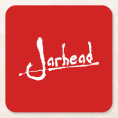 JARHEAD VIERKANTE KARTONNEN ONDERZETTER (Voorkant)