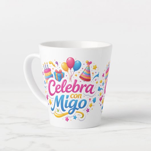 Jarra Personalizada “Celebra Conmigo” | Ideal para Latte Mok (Linkerhoek)