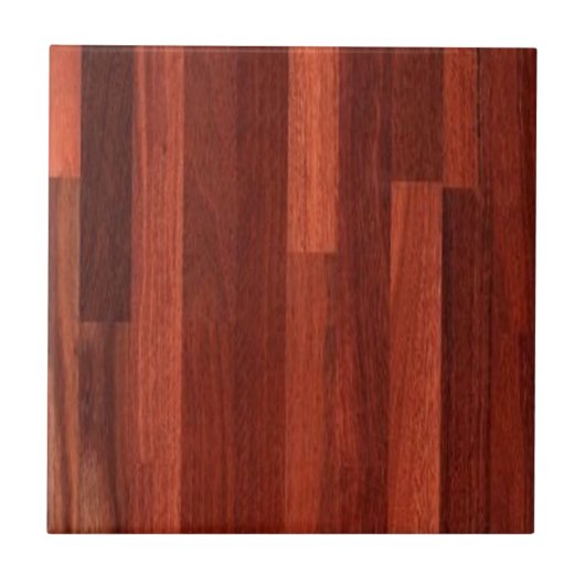 Jarrah Dark Reddish Wood Floor Tegeltje (Voorkant)