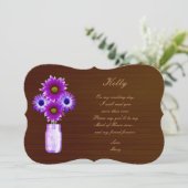 Jarre Mason Rustique Violet Campagne Carte Demoise (Debout devant)