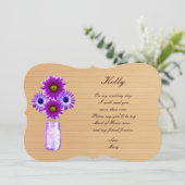 Jarre Mason Rustique Violet Campagne Carte Demoise (Debout devant)