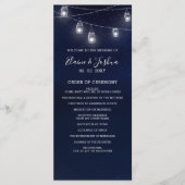 jarres en mason ciel étoilé Programmes de mariage (Devant)