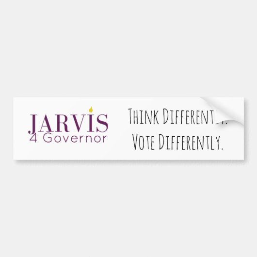 Jarvis 4 Gouverneur Bumpersticker (Voorkant)