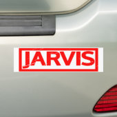 Jarvis Stamp Bumpersticker (Op auto)