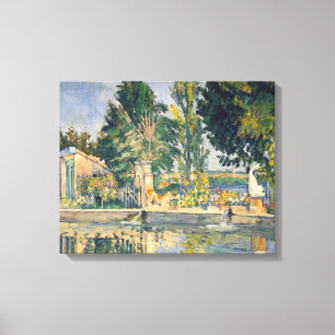Jas de Bouffan De Vijver - Paul Cezanne - c1876 Canvas Afdruk