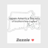 JAS Southern New England Kaart Sticker (Vel)