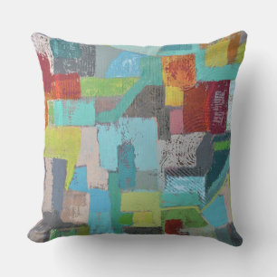 Jas van vele kleuren 20 x 20 Outdoor Sierkussen