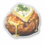 Jasje aardappel met boter sticker (Voorkant)