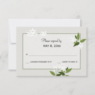 Jasmijn RSVP-kaart RSVP Kaartje