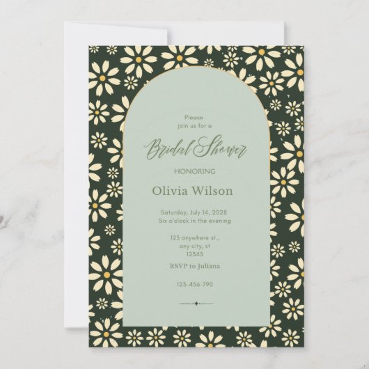 jasmijnbloem Bridal Shower Uitnodiging (Voorkant)