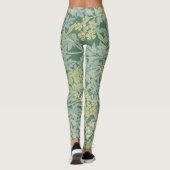 Jasmijnpatroon van William Morris Leggings (Achterkant)
