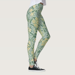 Jasmijnpatroon van William Morris Leggings