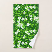 Jasmin Blanc Parmi Les Feuilles Verts (Serviette à main)