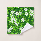 Jasmin Blanc Parmi Les Feuilles Verts (Gant de toilette)