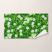Jasmin Blanc Parmi Les Feuilles Verts (Serviette à main)