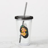 Jasmine Acrylic Tumbler Acryl Drinkbeker (Achterkant)