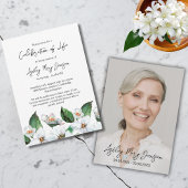 Jasmine Celebration of Life Photo Funeral Kaart