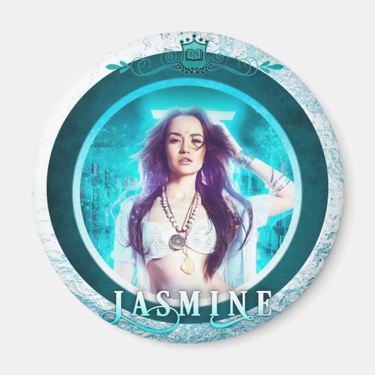 Jasmine Circle Magnet Magneet (Voorkant)