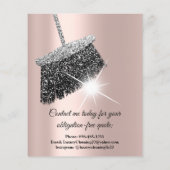 Jasmine Cleaning Service House Keeping Roos Silver Flyer (Achterkant)