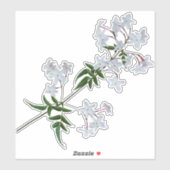Jasmine d'herbe | Sticker en vinyle (Feuille)