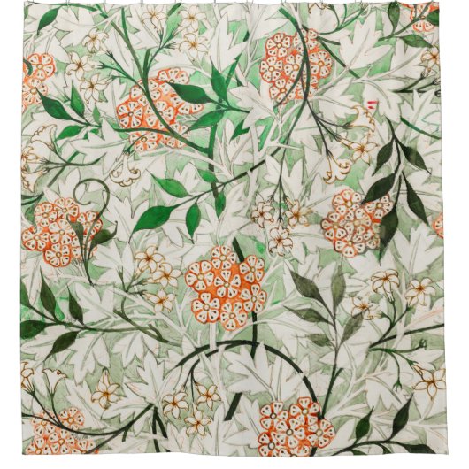 Jasmine door William Morris Douchegordijn (Voorkant)