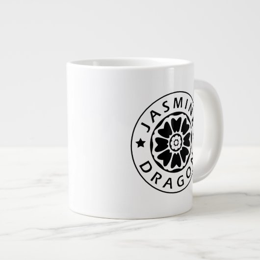 Jasmine Dragon 20oz Mug - Noir et blanc (Devant droit)