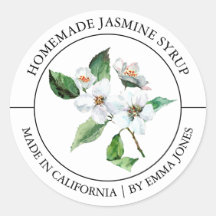 Jasmine étiquette moderne