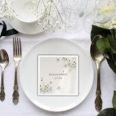 Jasmine Floral Boho bruiloft servetten