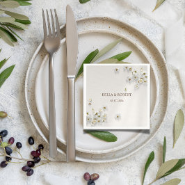 Jasmine Floral Boho bruiloft servetten