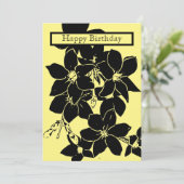 Jasmine Flower Birthday Flat Wenskaart Kaart (Staand voorkant)